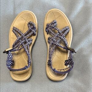 Viakix Blue/White Diamond Women's Sandals